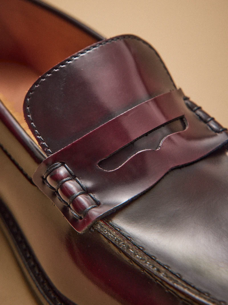 Mocassins cuir vernis femme