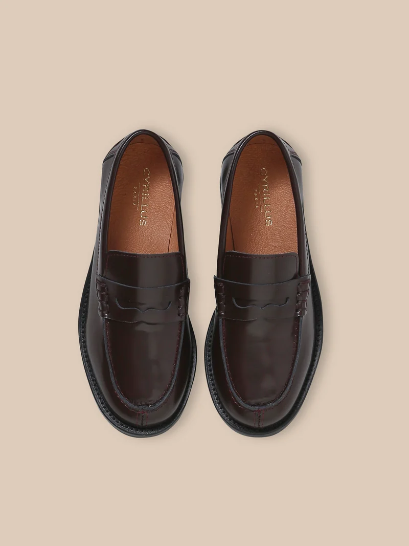Mocassins en cuir Fille