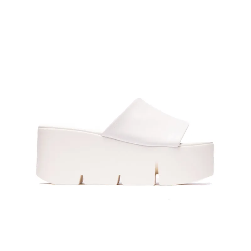 Jaya White Leather
