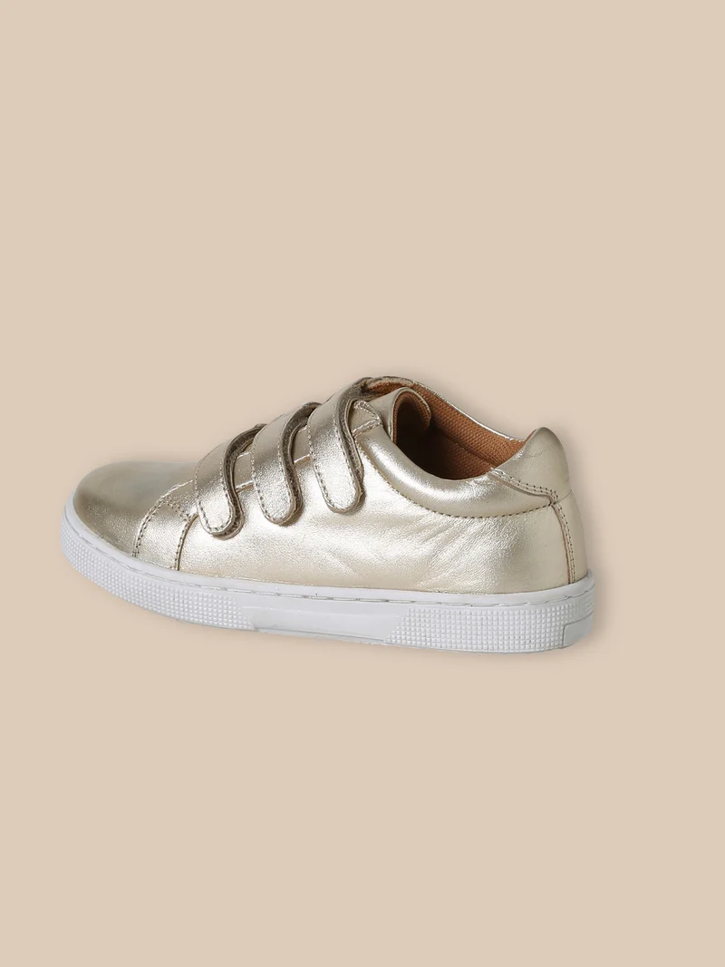 Baskets en cuir irisé Fille