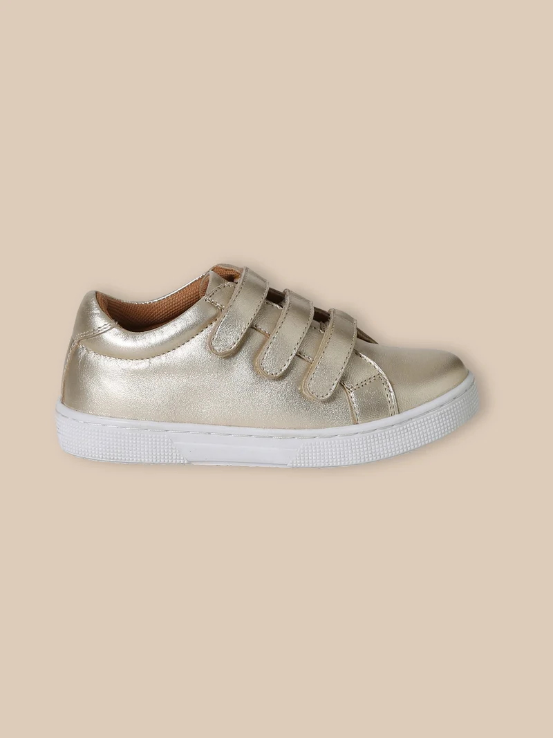Baskets en cuir irisé Fille