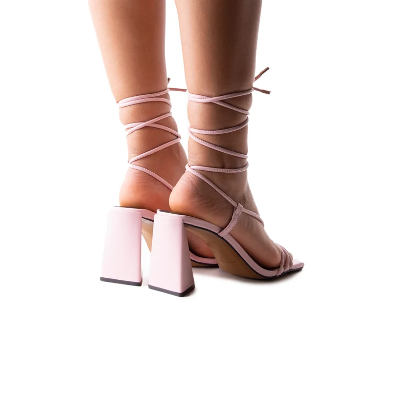 Filomena Light Pink Leather