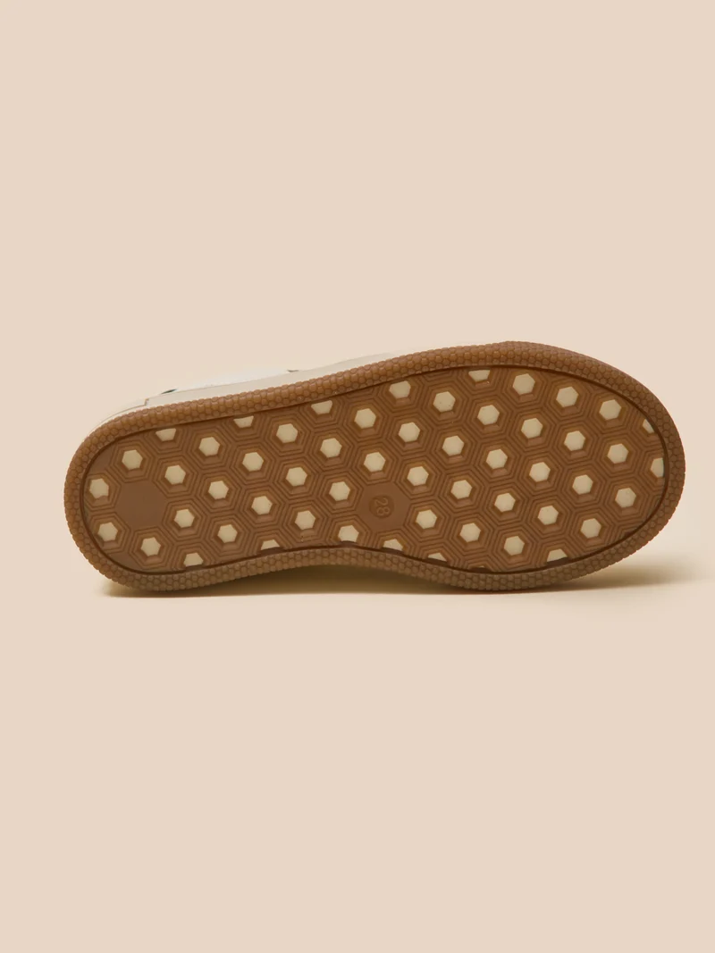 Baskets bicolores en cuir Garçon