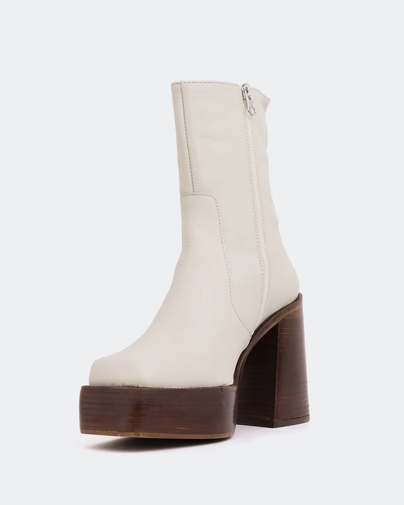 Wicked Off White Leather