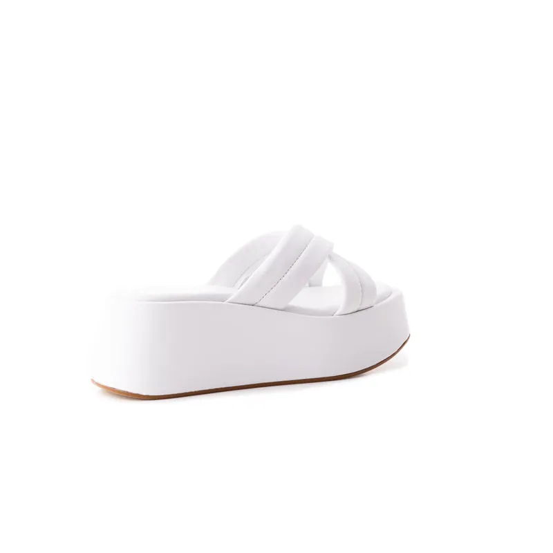Sacra White Leather