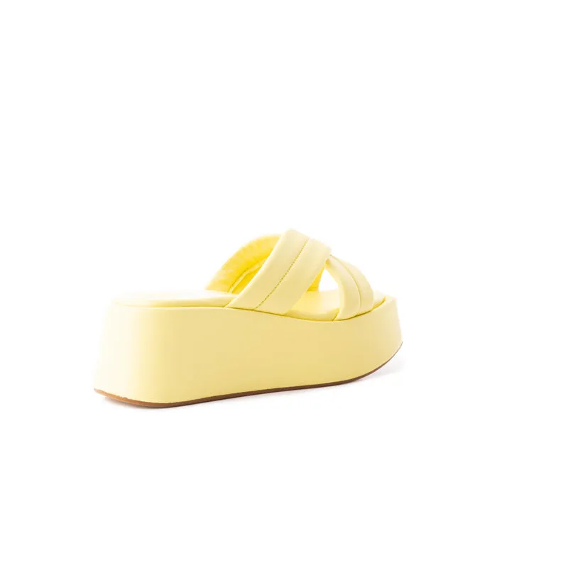 Sacra Yellow Leather