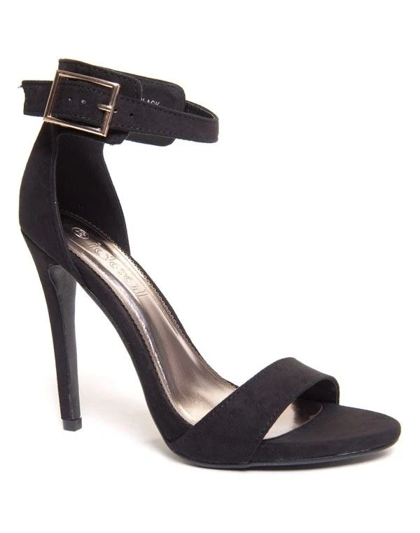 Chaussures femme Ideal: Sandales à talons noirs