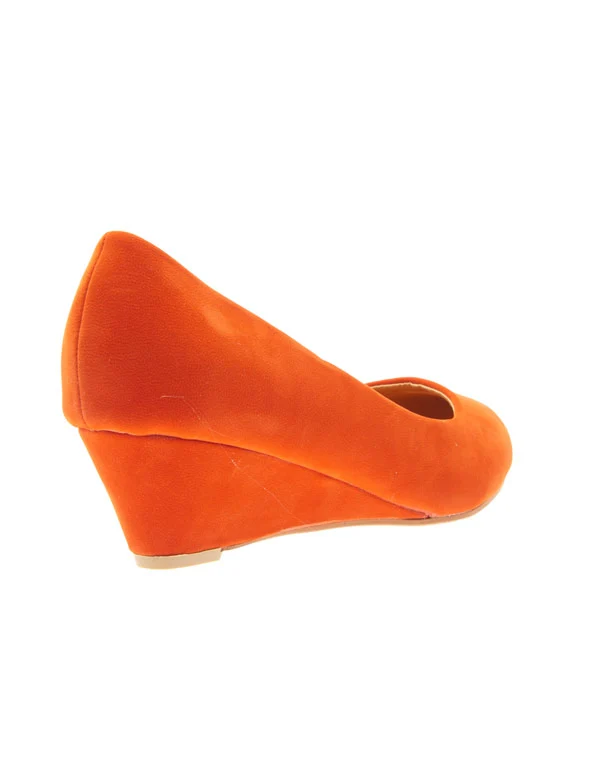 Chaussures femme Style Shoes: escarpins compensés orange
