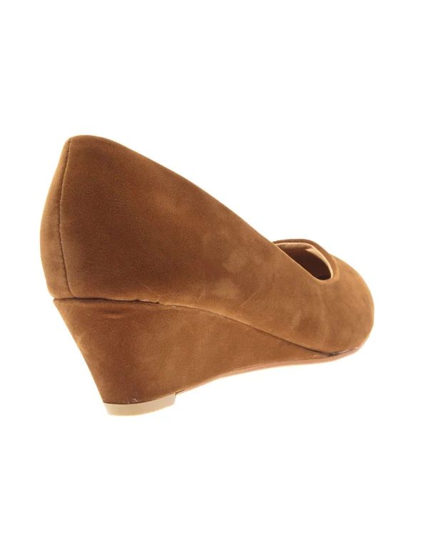 Chaussures femme Style Shoes: escarpins compensés camel