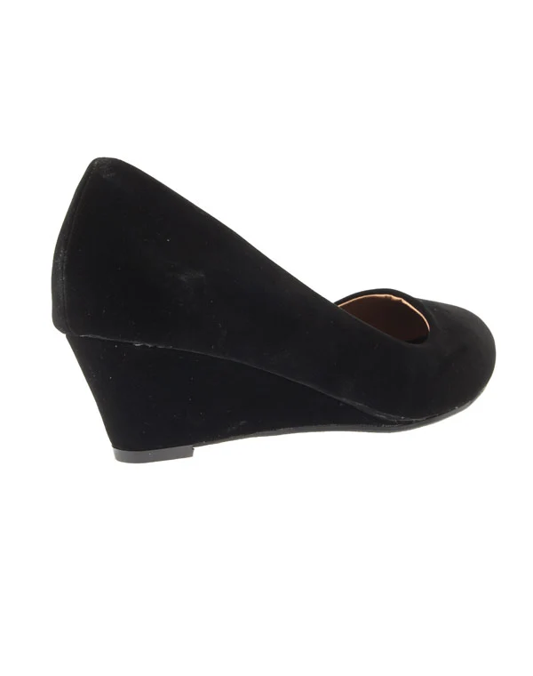 Chaussures femme Style Shoes: escarpin compensé noir