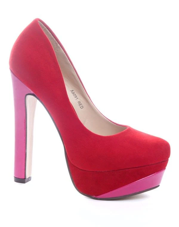 Chaussures femmes Ideal: Escarpins à talons rouges
