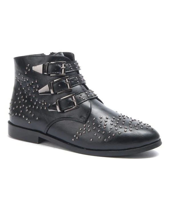 Chaussure femme Sergio Todzi: Bottines plates noires
