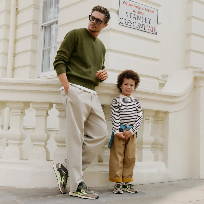 Lejan Melrose Kids Dark Olive Lime