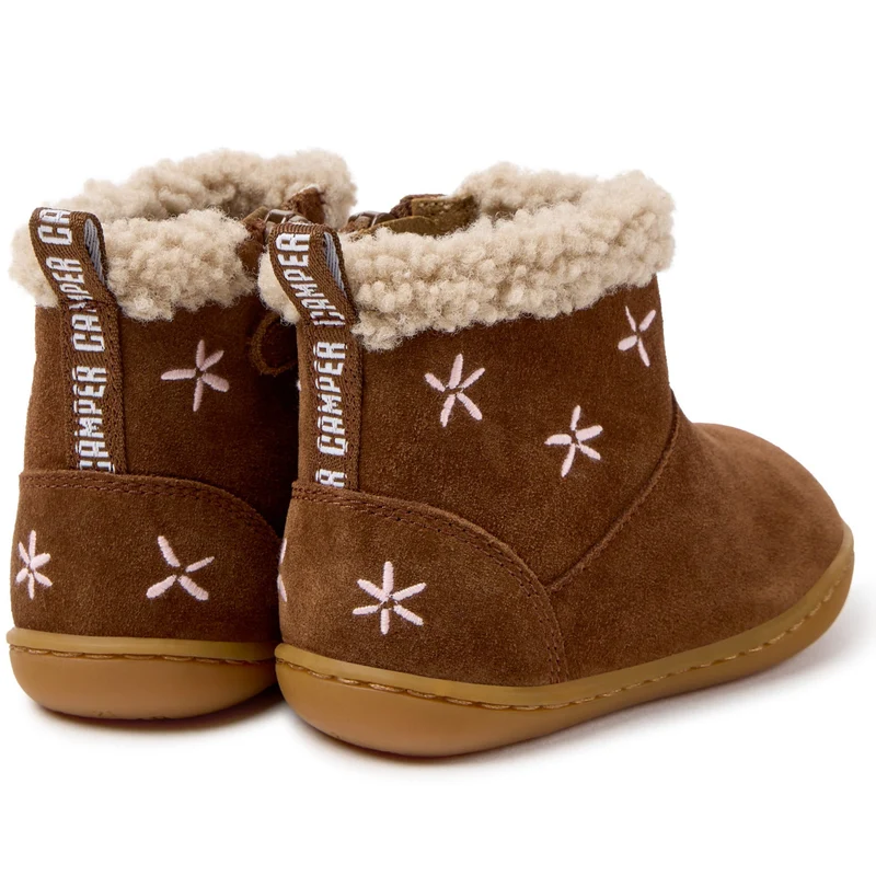 Camper FW Peu Bottines Fourrées Zip Pecan
