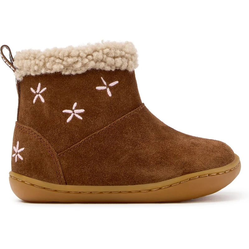 Camper FW Peu Bottines Fourrées Zip Pecan