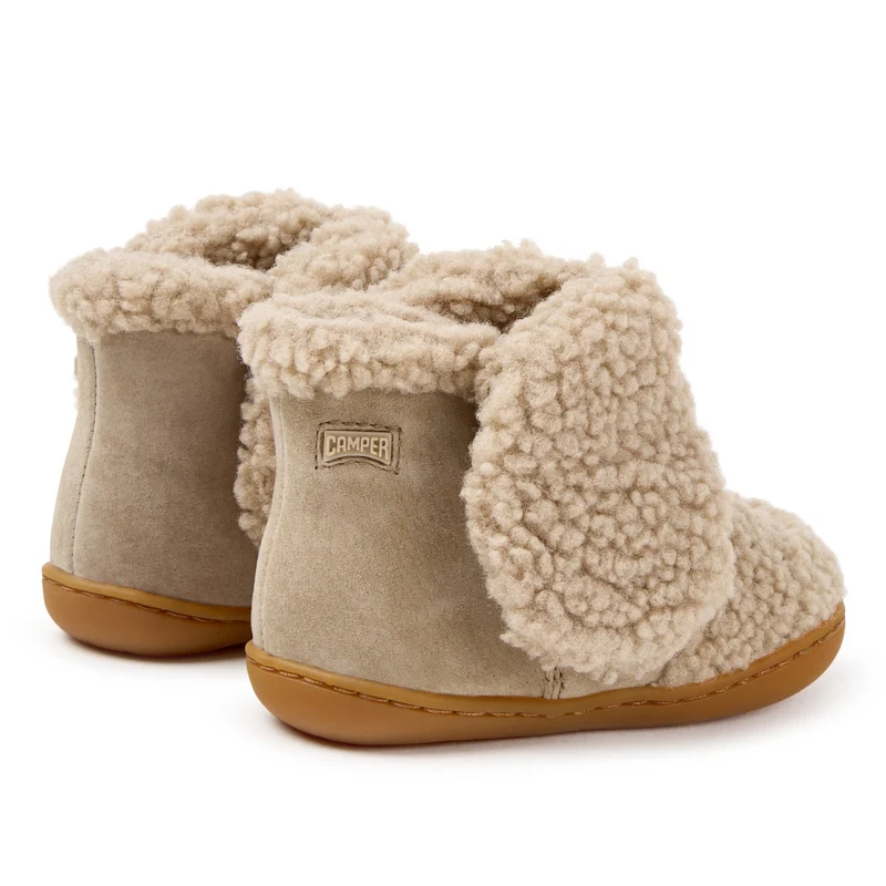 Camper FW Peu Bottines Fourrées Beige