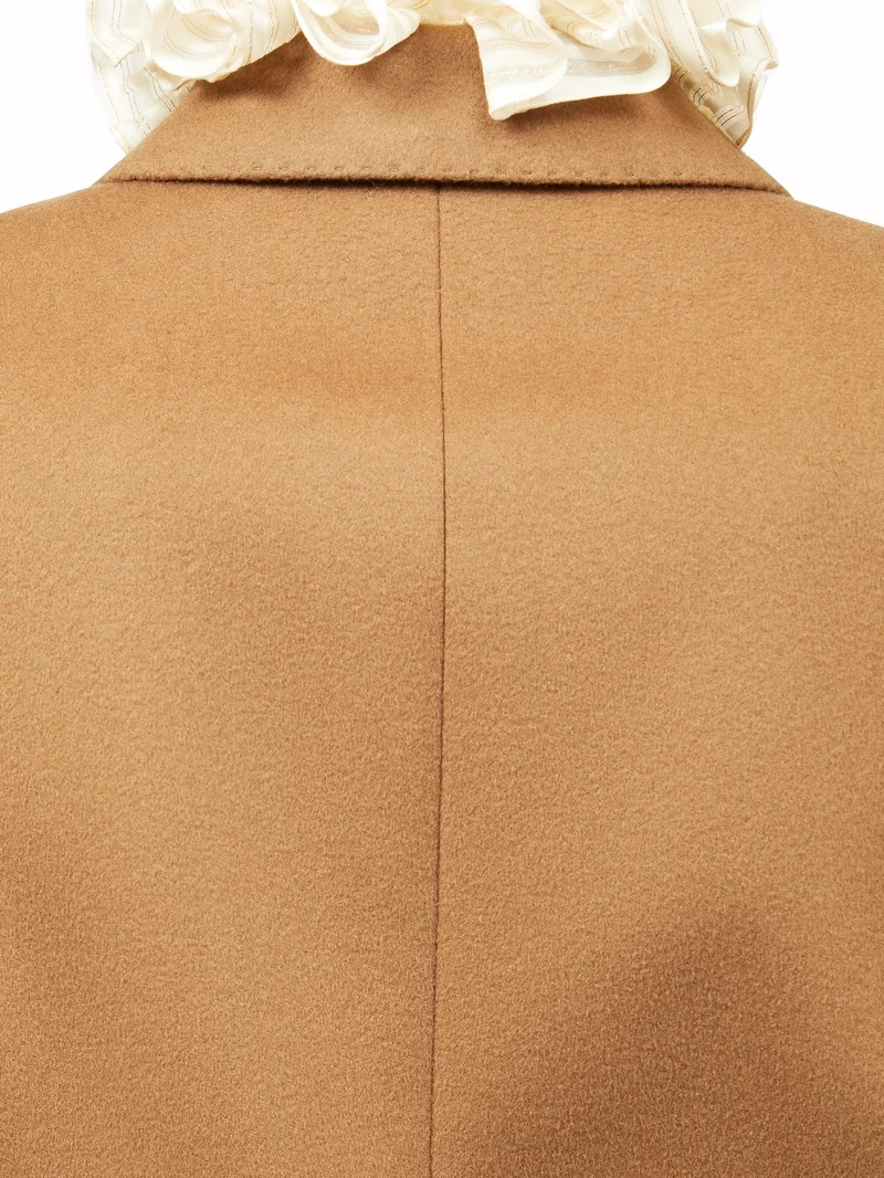 Double-breasted cashmere-flannel jacket