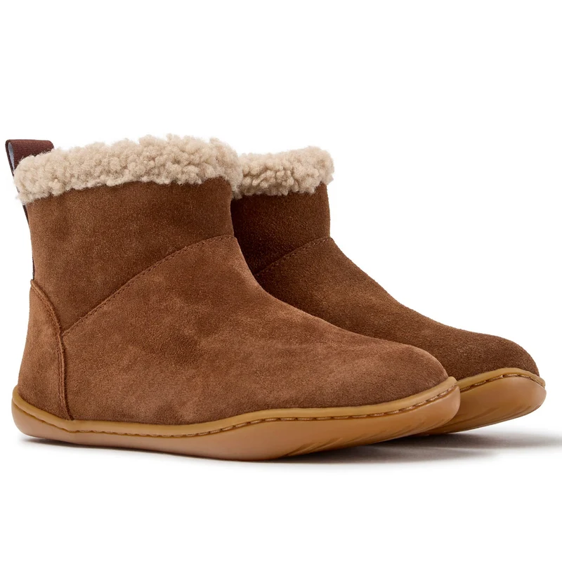 Camper Kids Peu Bottines Fourrées Pecan
