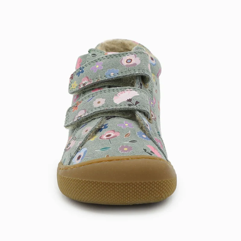 Naturino Barefoot Kommy Velcros Suede Wool Flowering Sage
