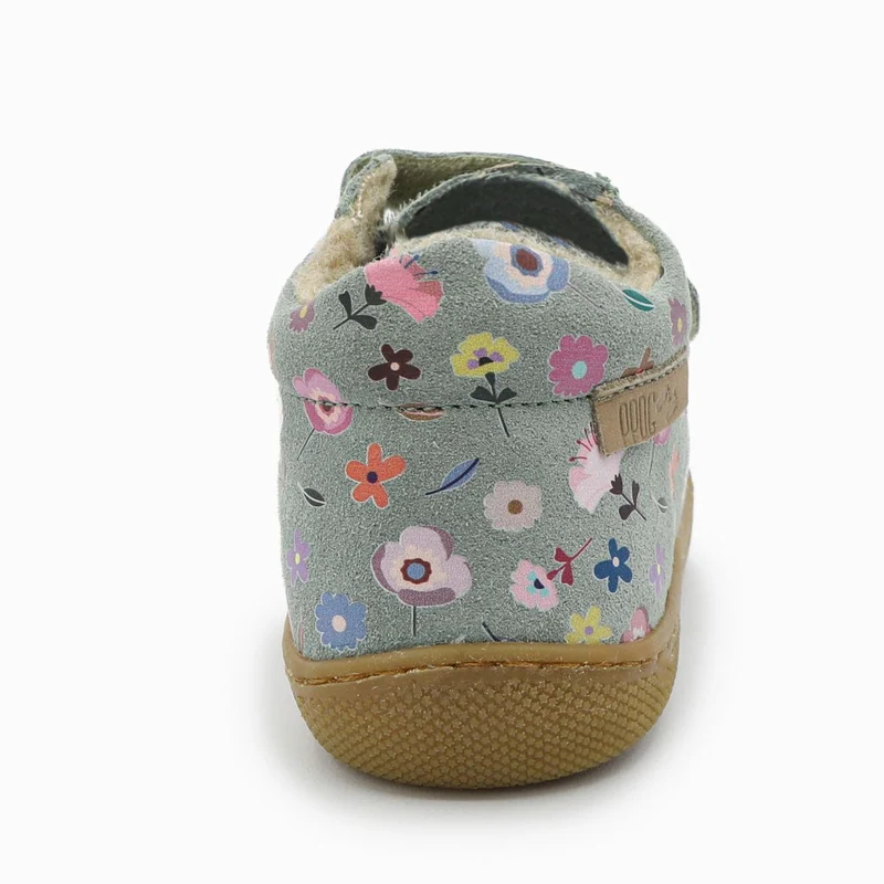 Naturino Barefoot Kommy Velcros Suede Wool Flowering Sage