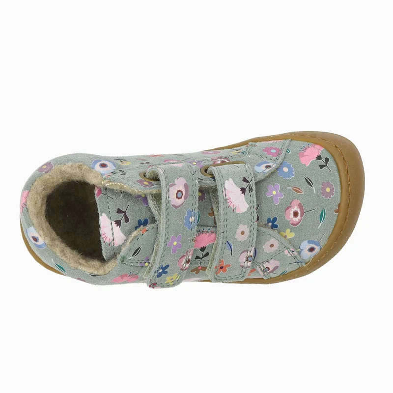 Naturino Barefoot Kommy Velcros Suede Wool Flowering Sage