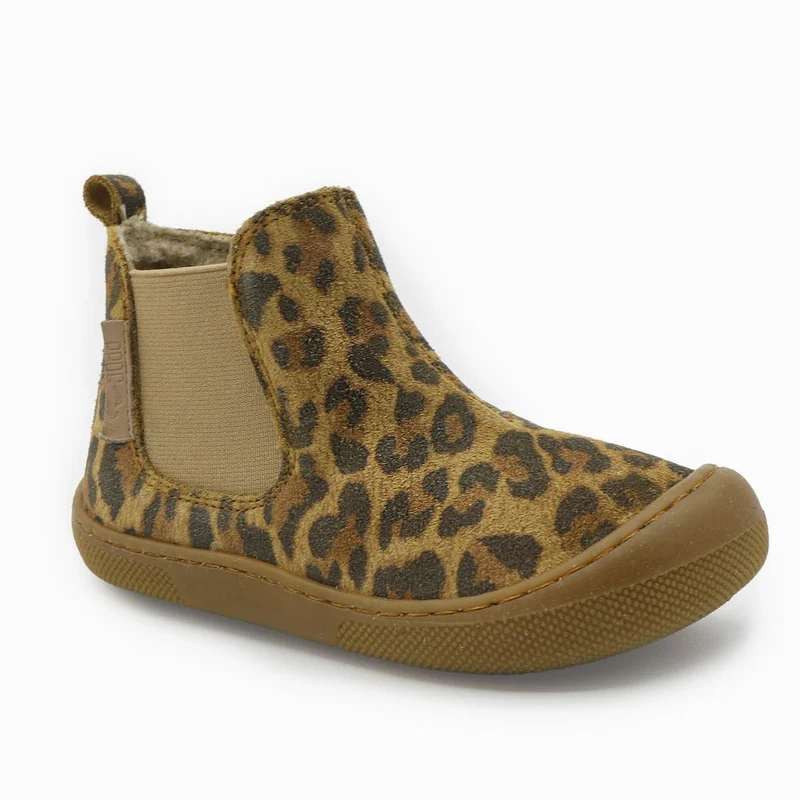 Naturino Barefoot Saik Suede Wool Jaguar Brown