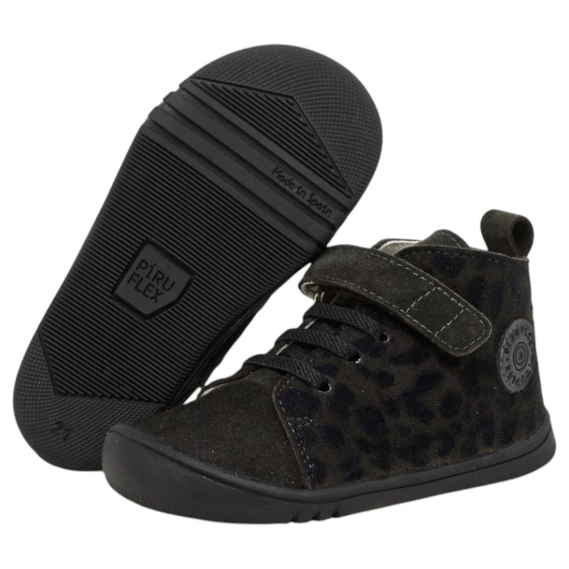 Piruflex Boots Laces Fantasia Leopardo Negro