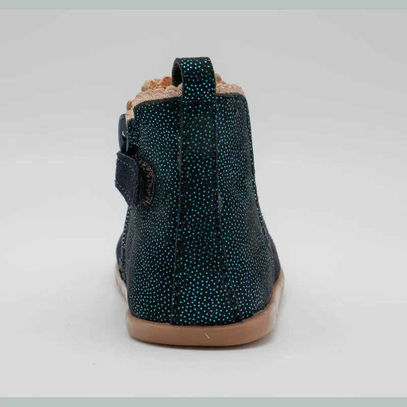 Babybotte barefoot Alisia Velour Blue Dots