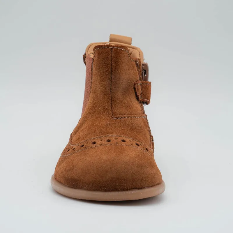 Babybotte barefoot Archic Velour Cuoio