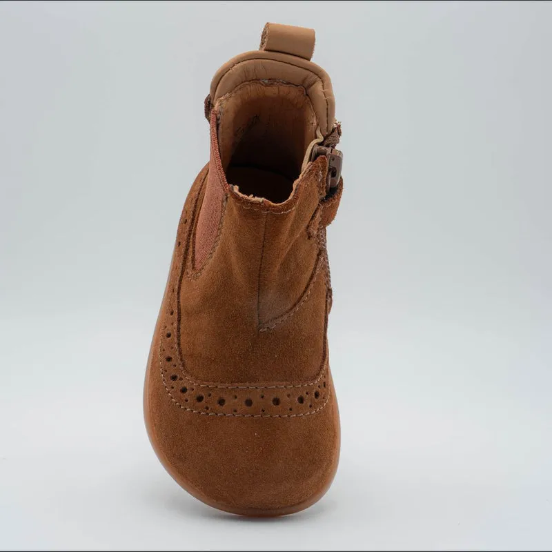 Babybotte barefoot Archic Velour Cuoio