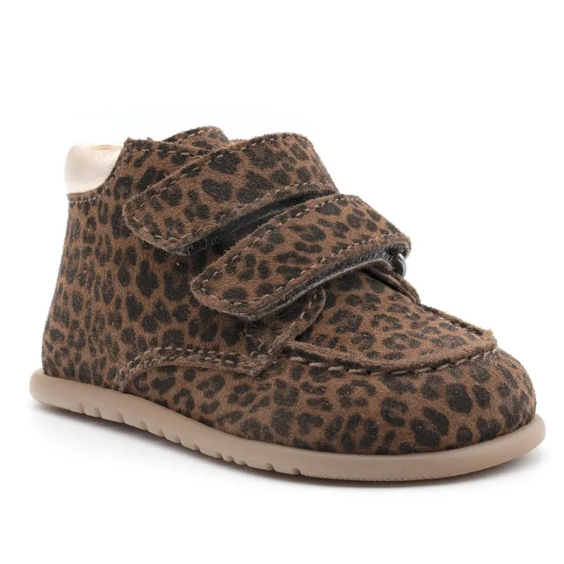 Babybotte barefoot Derbies Velcro Leopard
