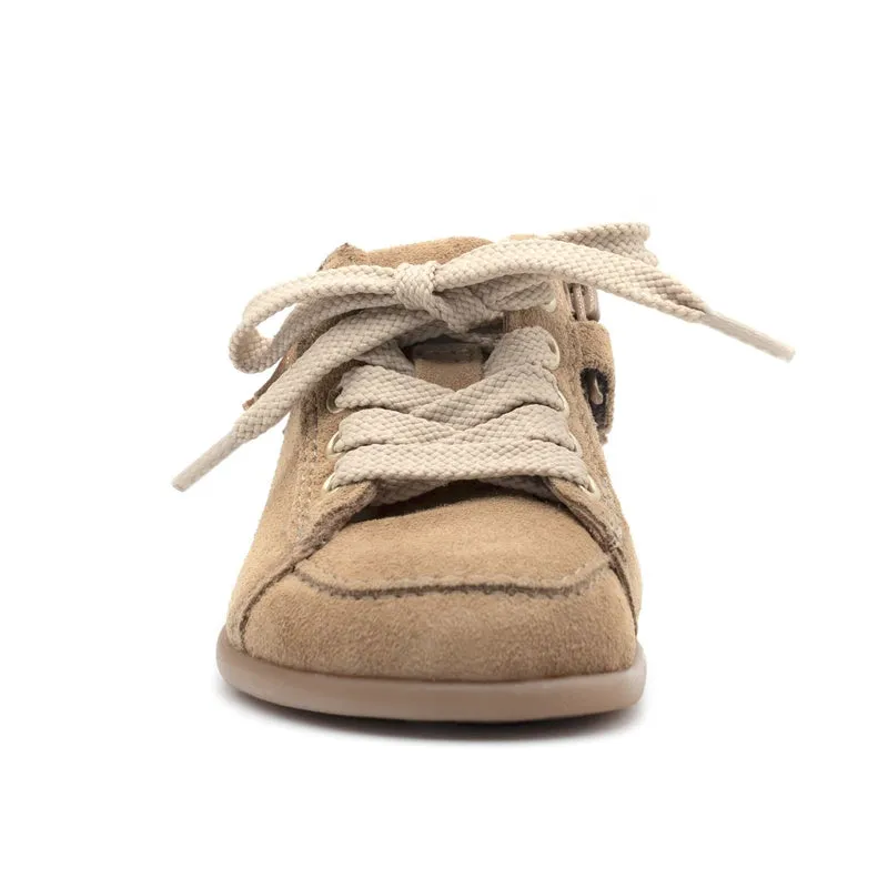 Babybotte barefoot Anoki Zip Velour Nocciola