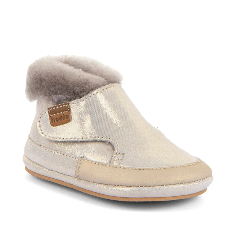Froddo Furry Walk Barefoot Fourrés Gold Shine