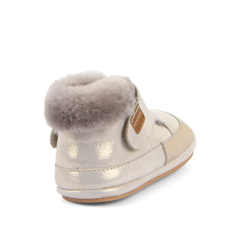 Froddo Furry Walk Barefoot Fourrés Gold Shine