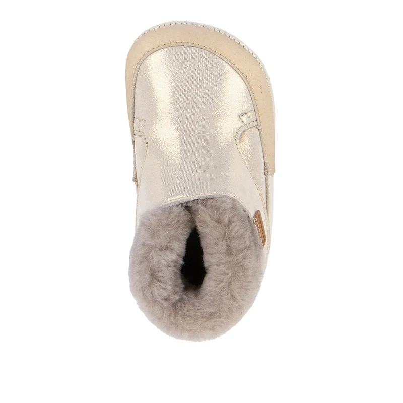 Froddo Furry Walk Barefoot Fourrés Gold Shine