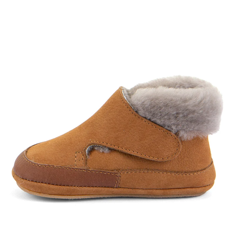 Froddo Furry Walk Barefoot Fourrés Cognac