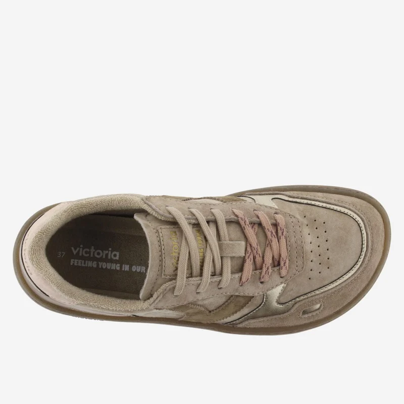 Victoria Barefoot Duna Adulte Serraje Metal Beige