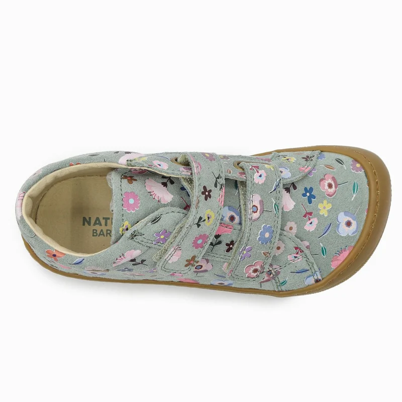 Naturino Barefoot Kommy Velcros Suede Flowering Sage