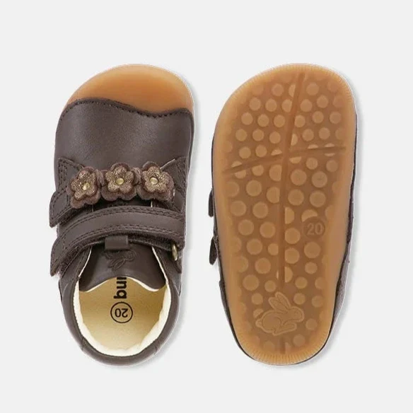 Bundgaard Barefoot Petit Flower Strap Dark Brown