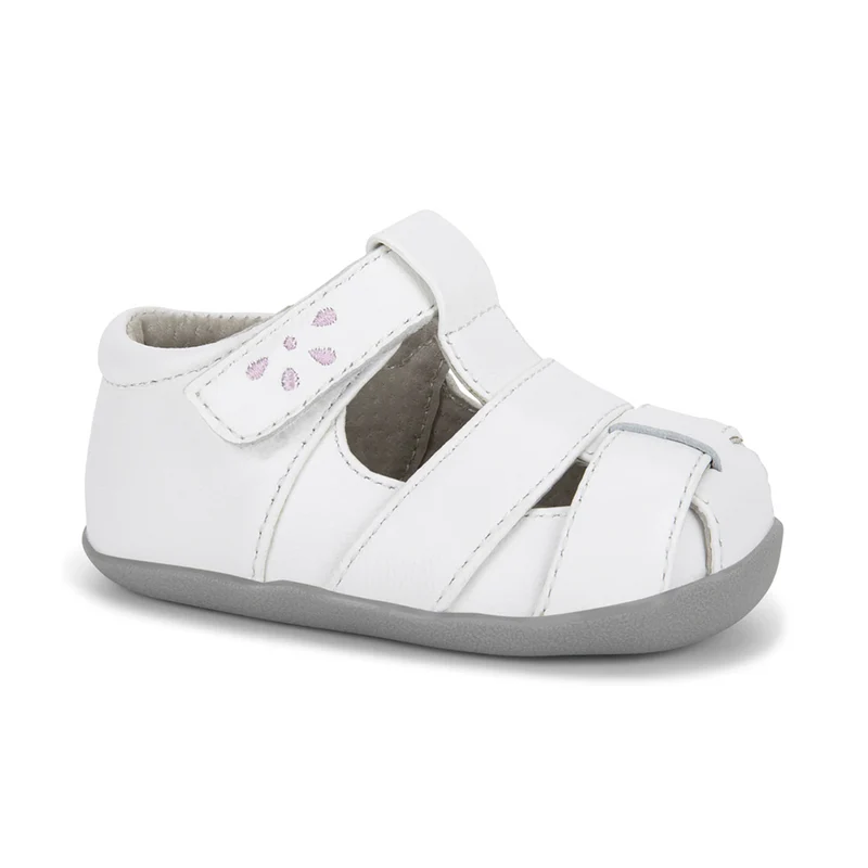 See Kai Run First Walker Brook White Pink