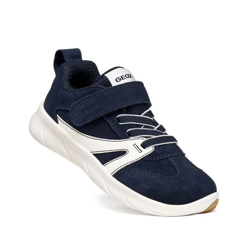 Geox Barefoot Sport Run Dk Navy White