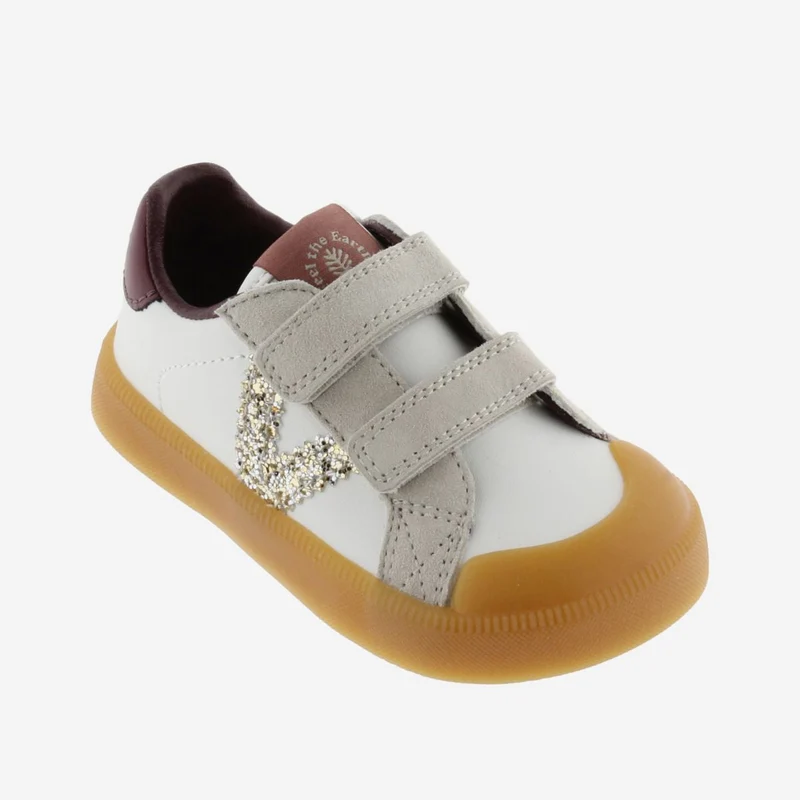 Victoria Barefoot Oliver Tiras Efecto Piel Burdeos