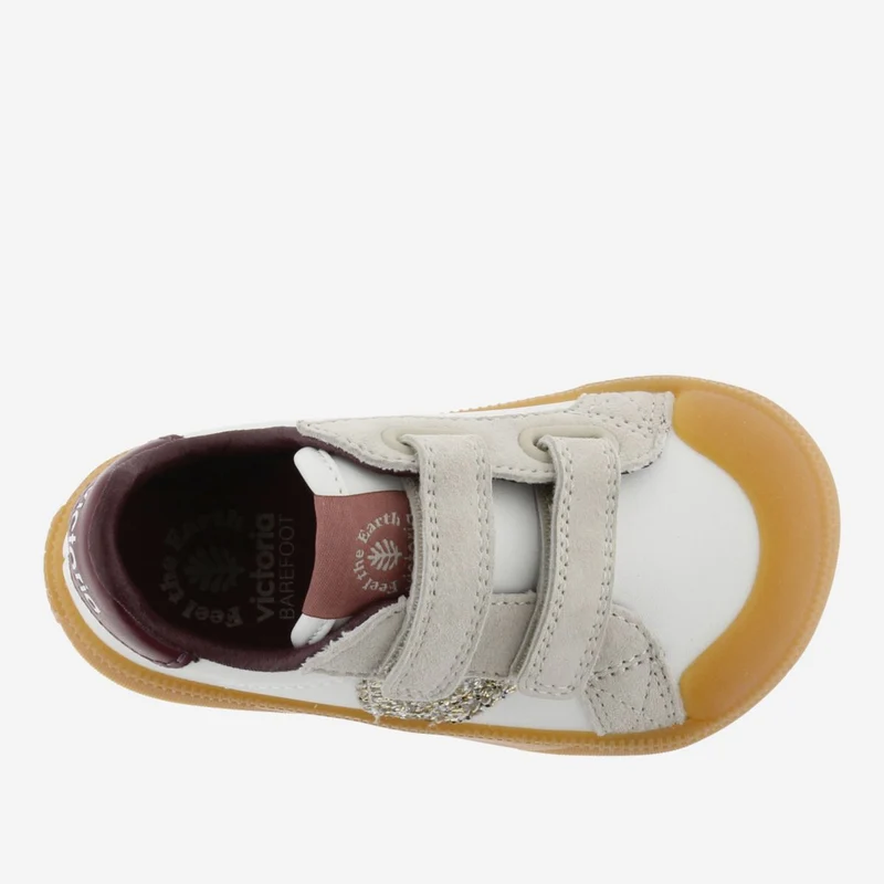 Victoria Barefoot Oliver Tiras Efecto Piel Burdeos