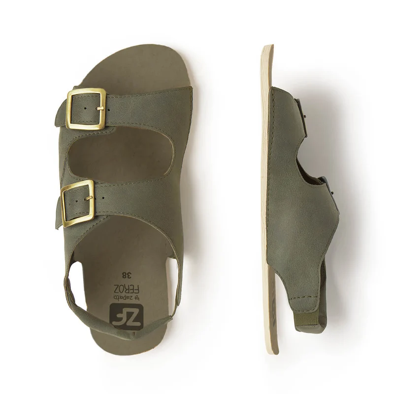 Zapato Feroz Adulte Freekers Saler Kaki Microfibra Serraje