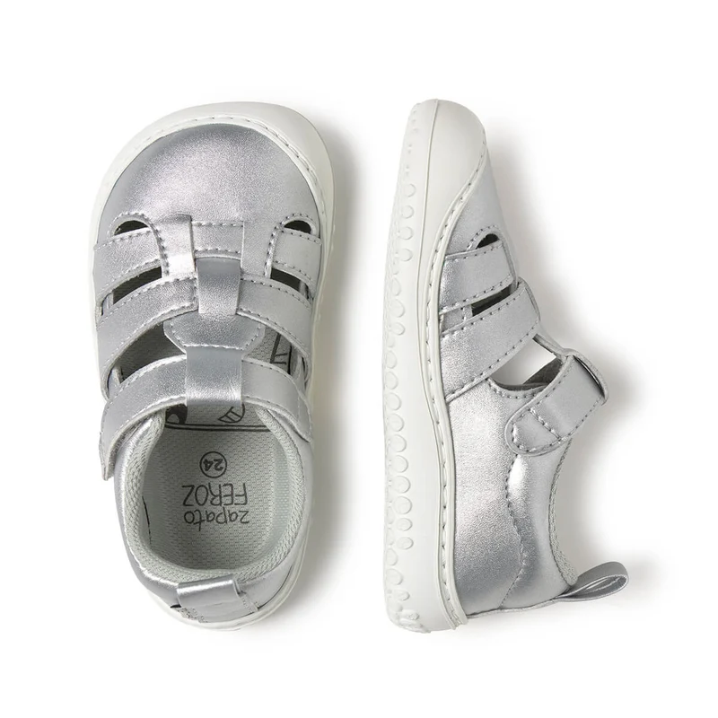 Zapato Feroz Rockers Irta Plata Microfibra