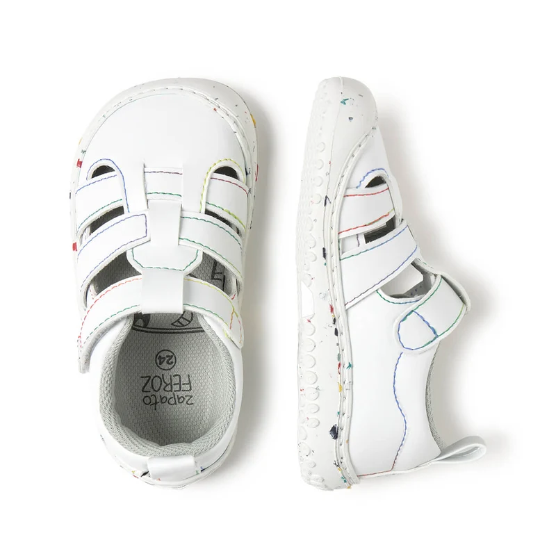 Zapato Feroz Rockers Irta Blanco Multicolor Microfibra