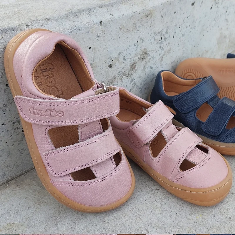 Froddo Barefoot Sandales Deux Scratchs Marine