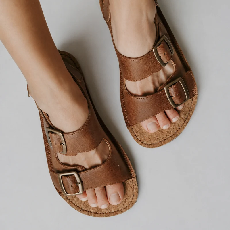 Koel Barefoot Sandales Ada Cognac