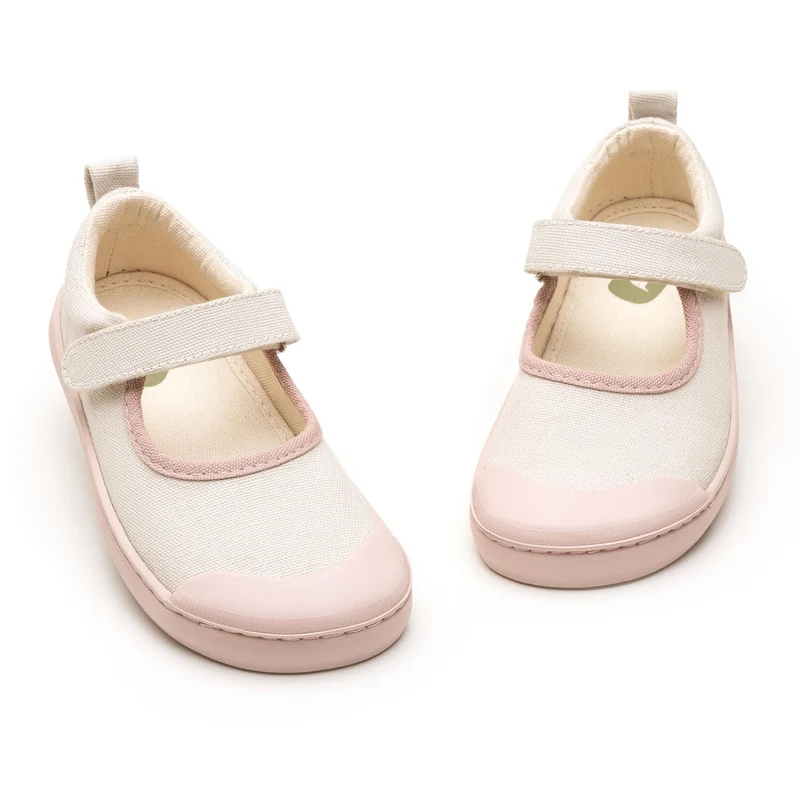 Tip Toey Joey Kidos Gaia Green Lona Creme Lona Rosa Quartzo