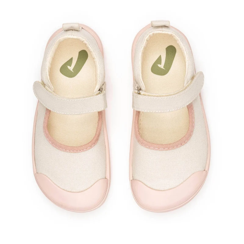 Tip Toey Joey Kidos Gaia Green Lona Creme Lona Rosa Quartzo